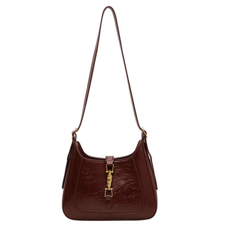 Popular Bags Women's Large-capacity New Autumn and Winter Versatile Shoulder Messenger Bag Retro Women's Bucket Bag