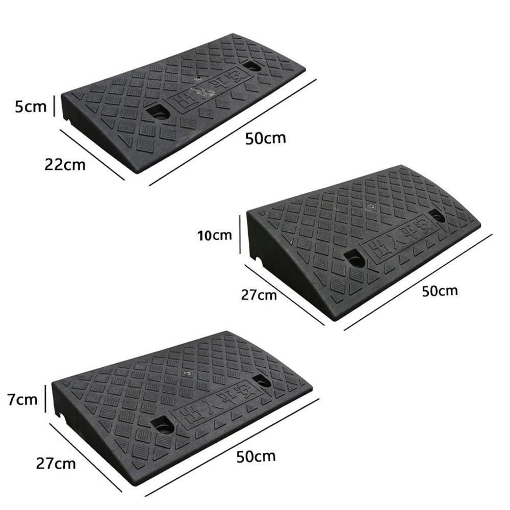 50/70/100mm Driveway Ramp Plastic Car Wheel Ramp Portable Threshold Ramp  Truck