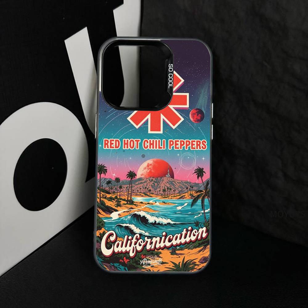 

R-Red Hot Chili Peppers Colorful Phone Case Silver Suitable For iPhone 12 11 13 14 15 16 17 Max Pro Plus X XR XS iPhone 14 pro