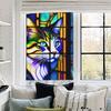 Cat Pattern Glass Window Electrostatic Sticker Privacy Window Film Static Cling Decoration Door Living Room Removable Home Decor