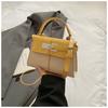 2025 summer new simple retro women's bag fashion niche portable messenger small square bag French simple commuter bag