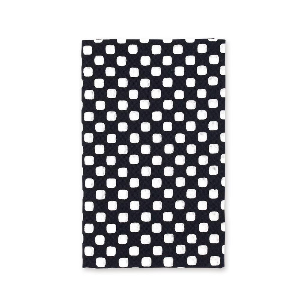 Miyamoto Towel Miyamoto Tenugui Hand Towel with Small Checkered Made In 33 X 03589 Chū-sen Pattern, Pattern, Japan, Black, Approx. 90cm,