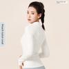Juyitang Slim Fit Nude Yoga Jacket - Nylon Stand Collar Sportswear for Running & Fitness