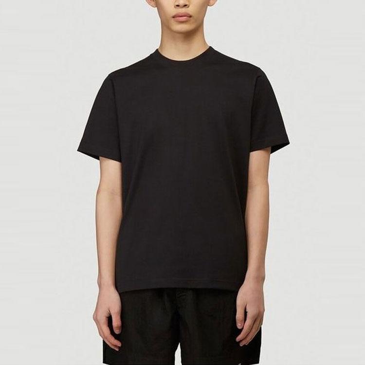 Y-3 T-Shirts Men's Black Crew Neck Moderate Straight Fit GD5061-