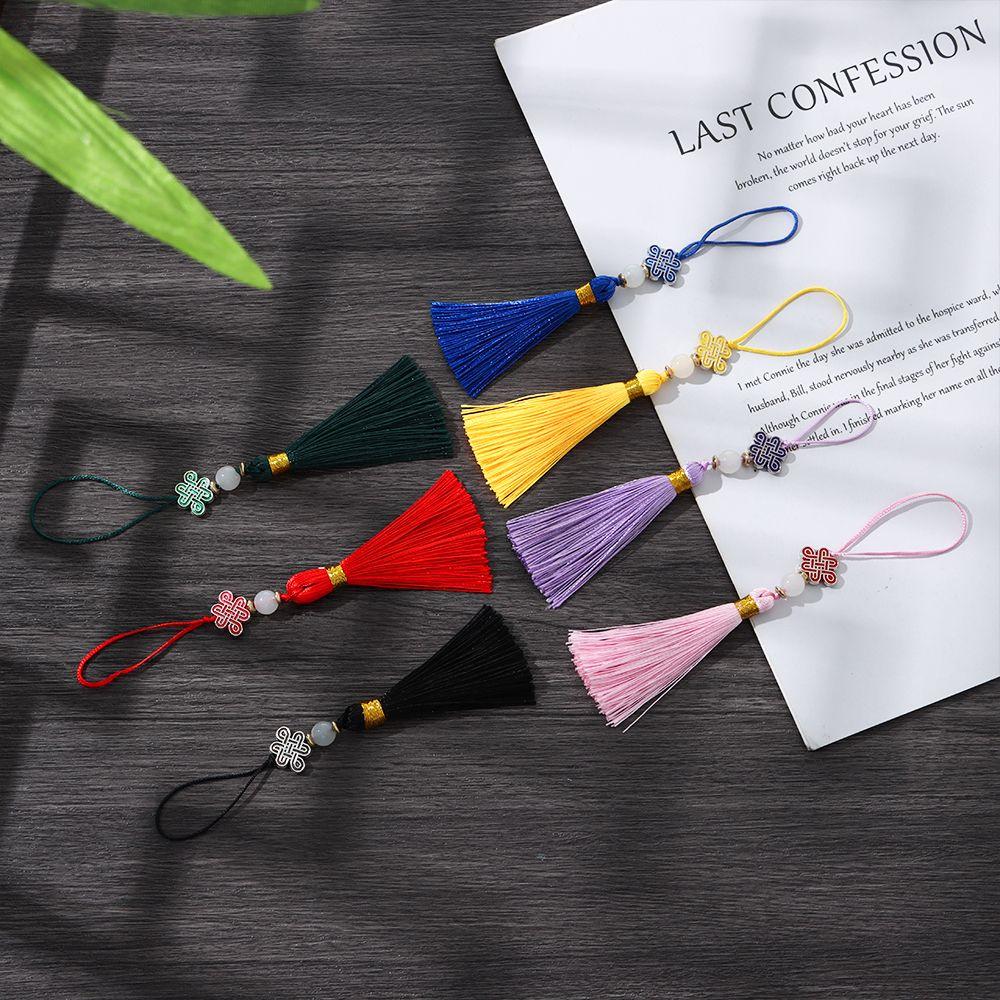 Hanging Decorations Clothing Accessories Element 14 cm New Year Tassel Phone Knot Tassel Case Pendant