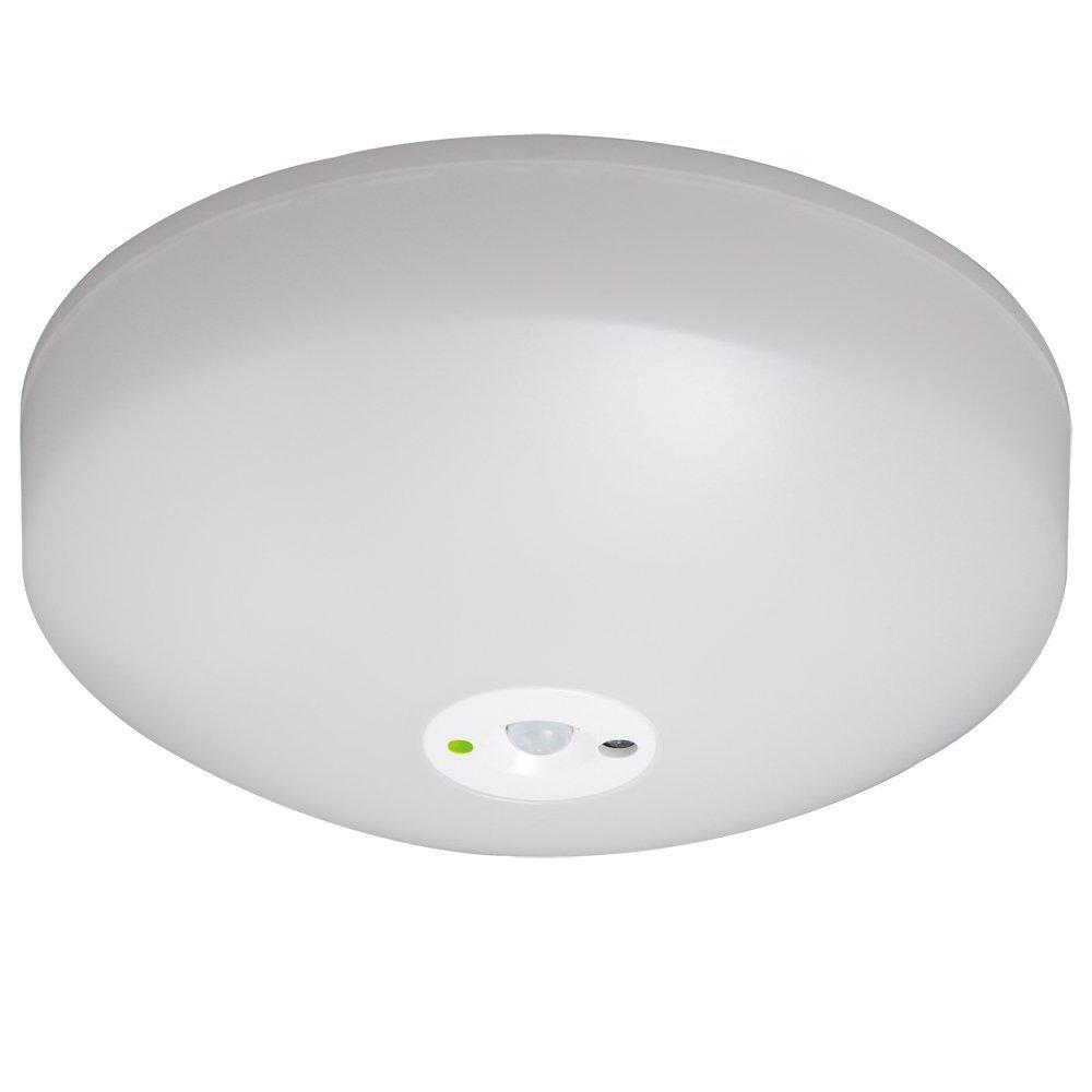 Iris Ohyama LED Ceiling 100W Warm with Motion 700lm SCL7L-MS Light, Compact, Equivalent, White, Sensor,