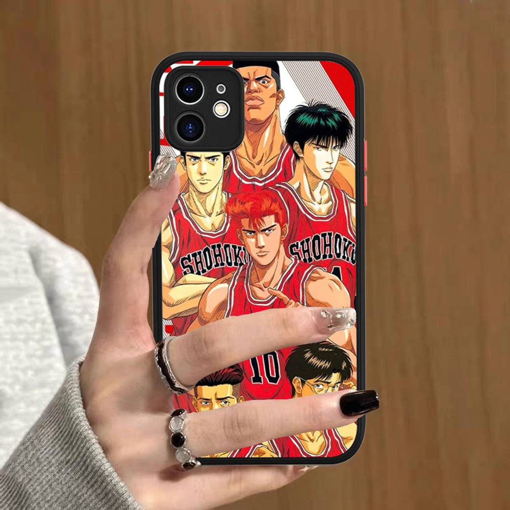 Japanese S-SLAM D-DUNK Phone Case For IPhone 16 15 14 13 12 11 Pro Max 7 8 6 6s Plus Matte Cover