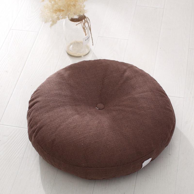 Washable Japanese-Style Thick Linen Tatami Floor Cushion for Living Room