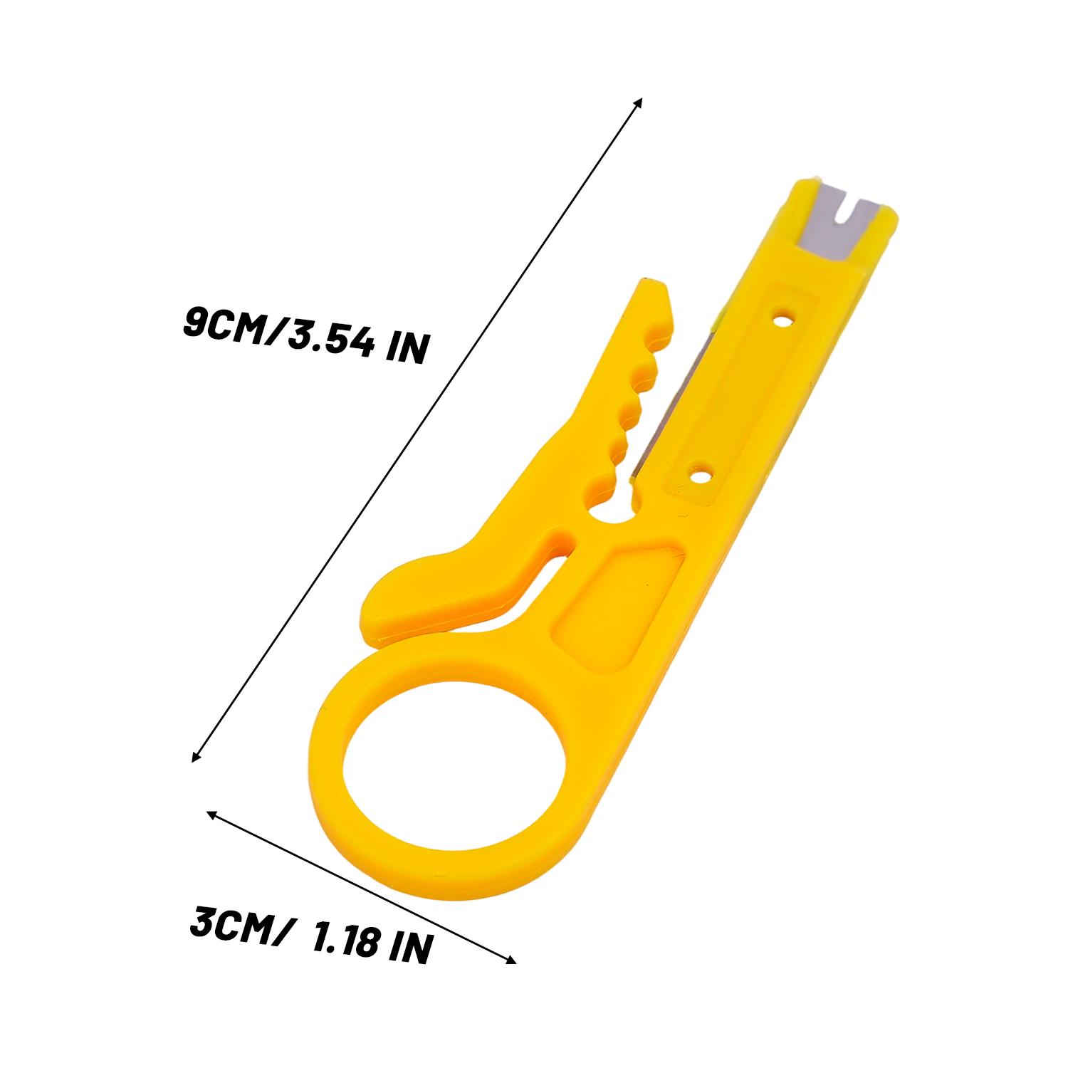 

30/1x Portable Wire Stripper Knife Crimper Pliers Crimping Tool Cut Line Multifunctional Hand Tools Electronic Repair Supplies 1PC жёлтый