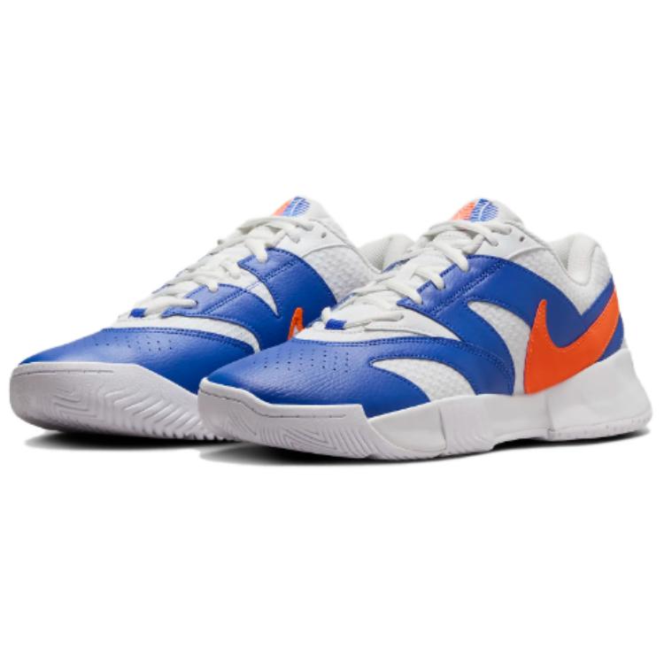 New Nike Court Lite 4 Abrasion Resistant Low Top Tennis Shoes Unisex Gray Blue FD6574-106