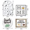 Day Festive Valentines Wooden Tray Signs With Playful Themes For Home Styling