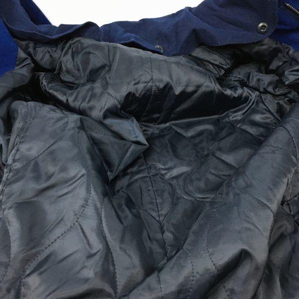 Męski wełniany bluzon United Arrows M Niebieski Płaszcz wierzchni Krótki Green Label Relaxing(UŻYWANY)