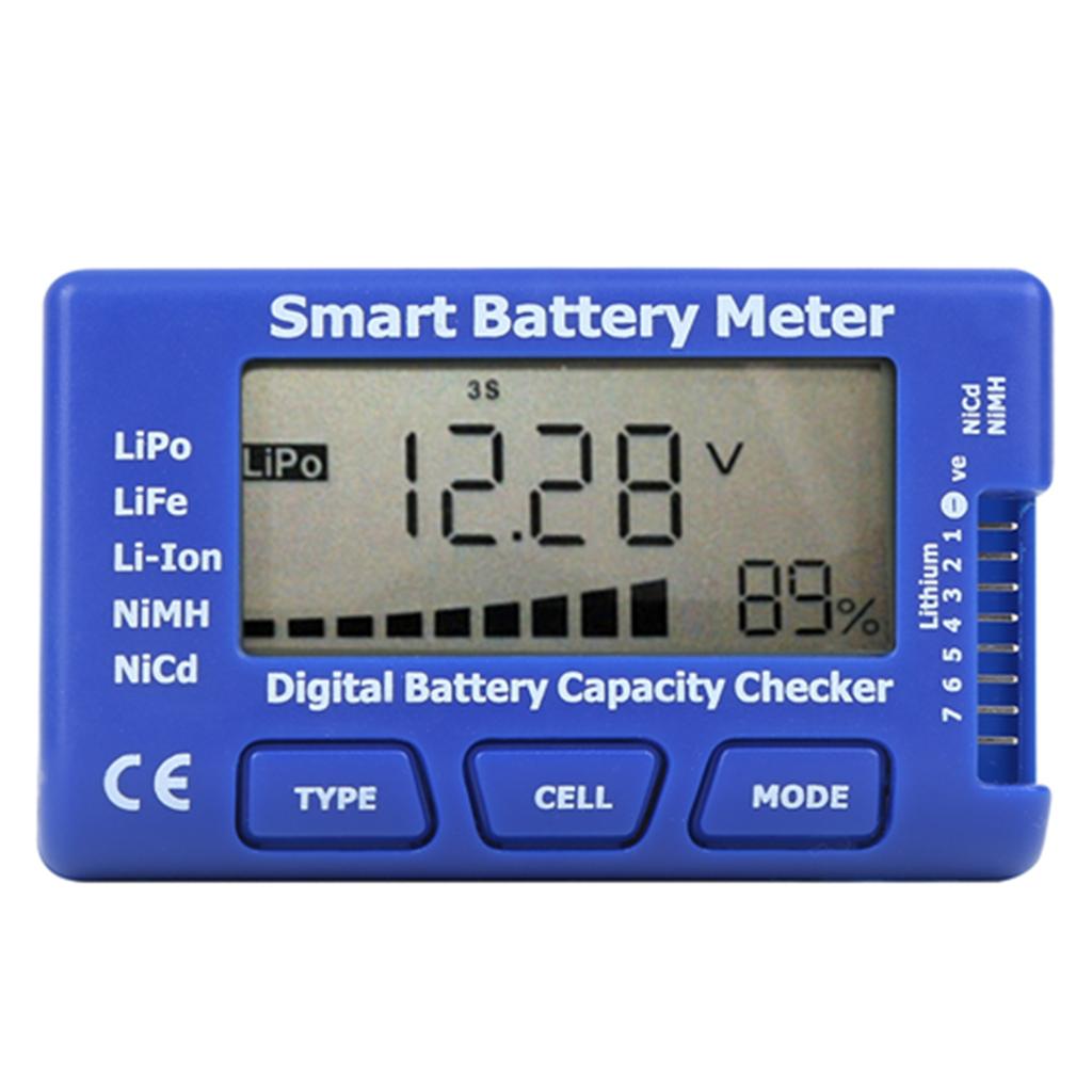 5‑In‑1 Intelligent Digital Battery Meter Battery Capacity Checker with LCD Display Battery Meter Battery Capacity Checker