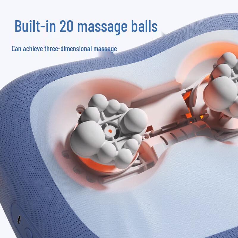 KONKA 2-in-1 Lumbar & Neck Massage Pillow