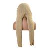 Women Sleeping Hat Dual-Purpose Long Braids Protective Breathable Silk Hair Cover Adjustable Pantyhose