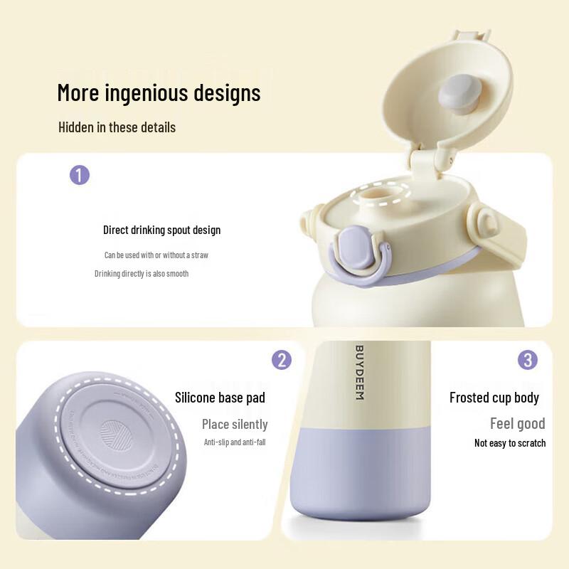 1000ML Insulated Water Bottle with Shoulder Strap