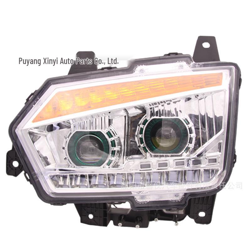 Compatible LED Headlight Assembly for Ouman ETX 17 Model Tractor with H3 Bulb and Dual-Lens Turn Signal Passenger Side/Right