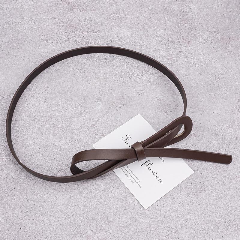 

Simple Style Belt Temperament Retro Pair Buckle Thin Belt Women s Dress Elastic Elastic Belt Hook Narrow Waist Seal 100cm