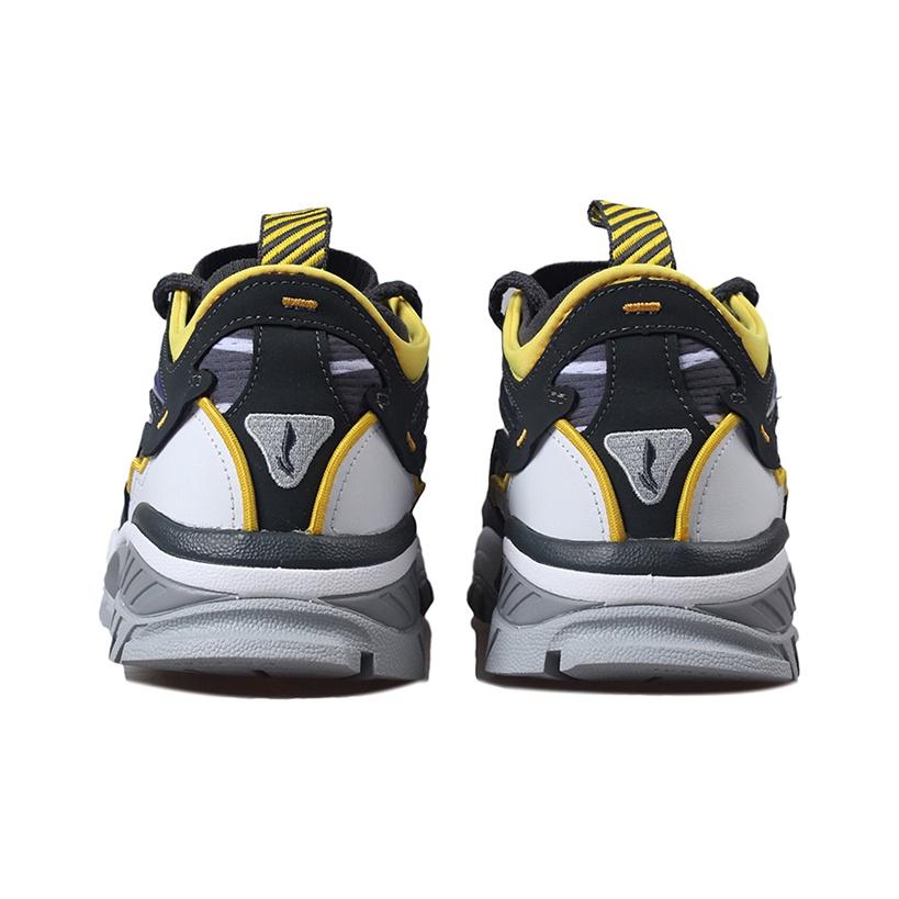 Li Ning Aurora Skywalker Stoff Synthetisches Leder TPU Stoßdämpfend Rutschfest Abriebfest Niedrig geschnitten Sportliche Freizeitschuhe Herren Sneaker AGLP089-1