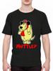 MenS MUTTLEY Cartoon Dog Pattern TShirt Classic Black 100 Cotton Casual Summer Short Sleeve Top Versatile and Comfortable