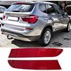 Red Lens Rear Bumper Reflector, Car Rear Bumper Reflector Compatible with BMW X3 F25 LCI 2015-2017, Right Passenger Side 63257352210(1pcs)