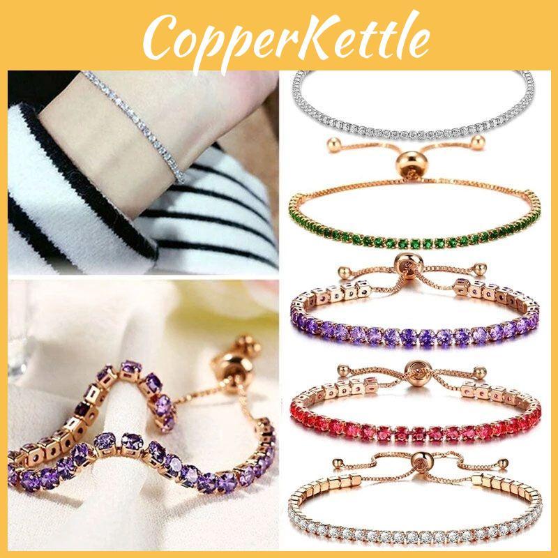 Adjustable Crystal Bracelet Bangle Perfect Women's Fashion Accessory