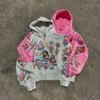 EastRogue American Retro Gothic Rock Letter Print Hooded Harajuku Loose Fit Versatile Sportswear Couple Hoodie