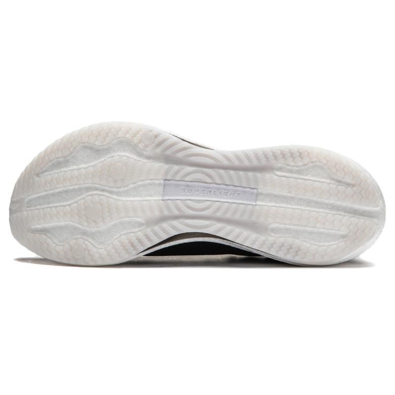 New LiNing Super Light 21 Cushioned Slip Resistant Abrasion Resistant Breathable Low Top Running Shoes Women's Black White ARBU002-39