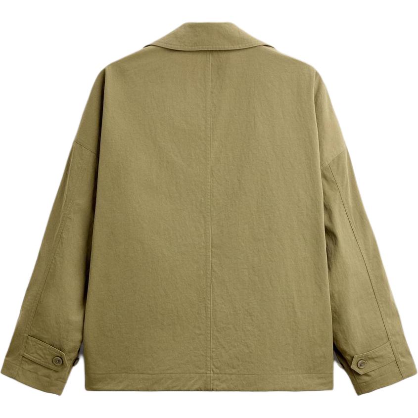 Zara Minimalist Comfortable Versatile Casual Short Sleeve Windbreaker Men Outerwear Yellow-Green 08281292-35