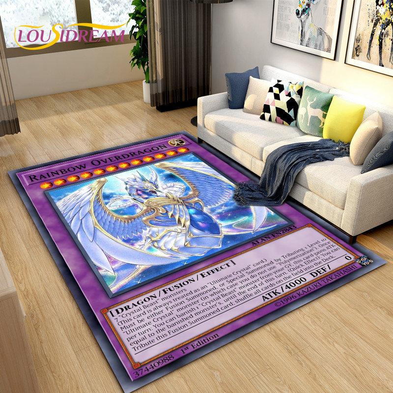 Yu-Gi-Oh MONSTER CARD Anime dywan do składania duży, dywanik do salonu sypialnia Sofa dekoracja wycieraczki, antypoślizgowa mata podłogowa dla dzieci