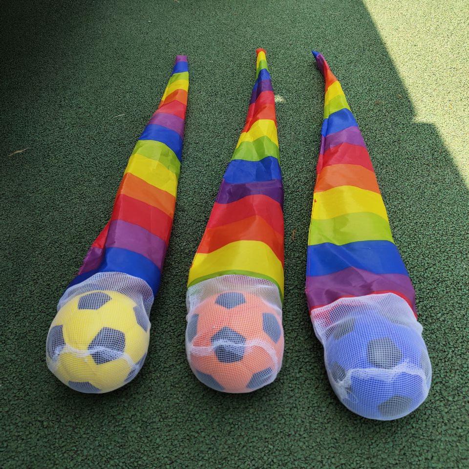 Kindergarten Sensory Training Ribbons & Soft Balls - Children's Throw & Catch Meteor Toy