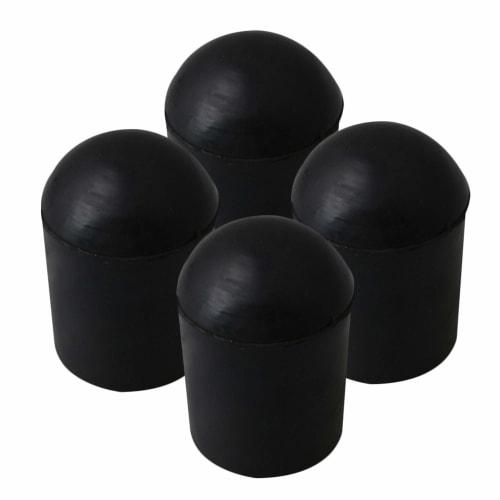 Yibuy 4-Pack Double Bass Endpin Rubber Mat Pads, 28x20mm, Black