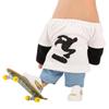 Mini Finger Skateboard Toy Set: Shoes, Knee Pads, Clothing & Blue Harem Pants