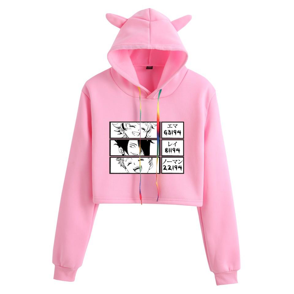Anime "The Promised Neverland" Women's Hooded Long Sleeve Hoodie