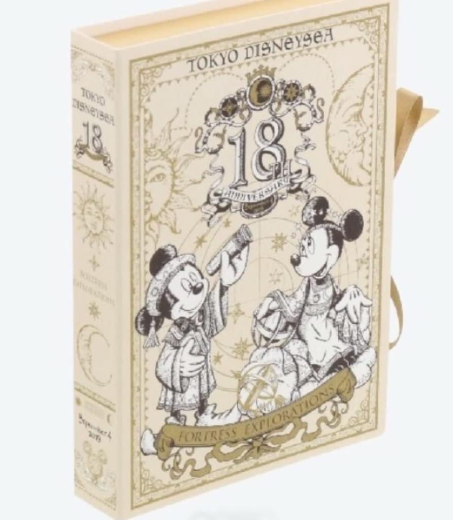 Tokyo Disney Resort Stationery Set Masking Tokyo Disney Resort DisneySea 18th Anniversary (Case, Stickers, Envelope, Card, Tape) 5-Piece Set,