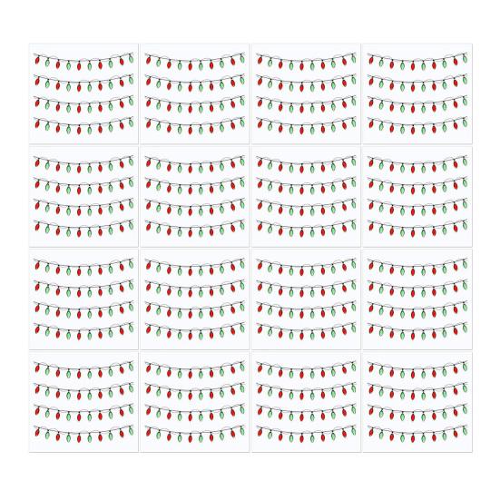 Christmas Lights Stickers for Crafts 3D Gem Border Dimensional Sticker Christmas Light