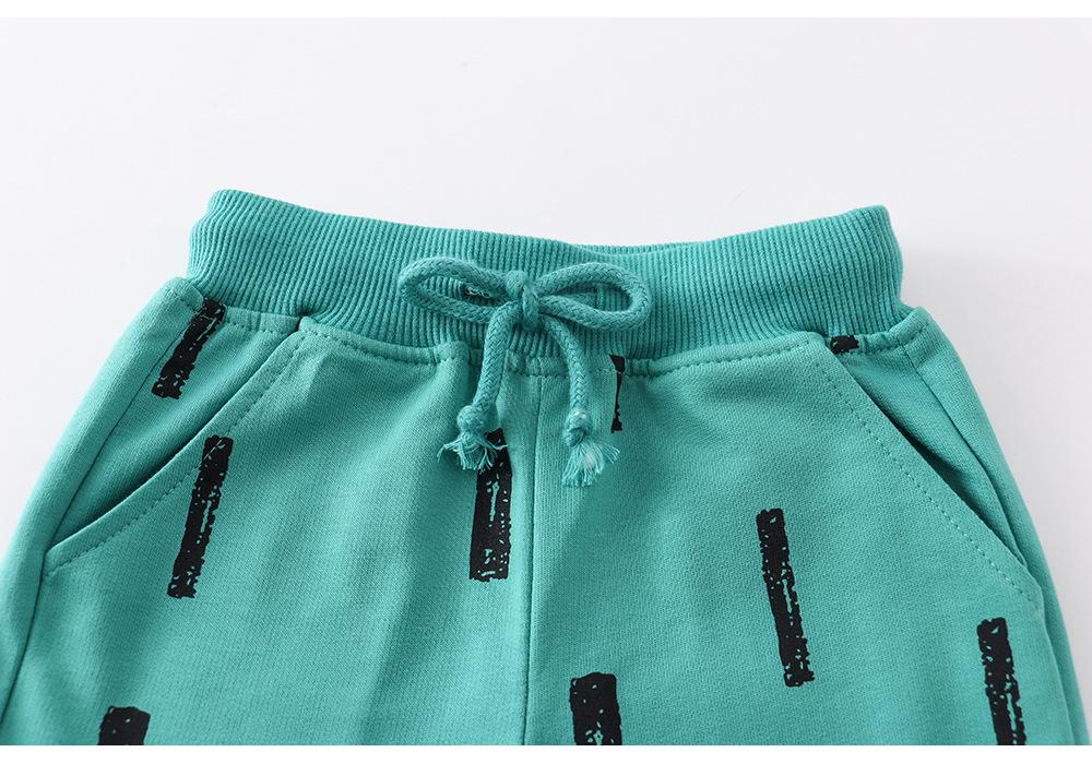 European & American Summer Boys' Cotton Printed Shorts - Casual Children's Clothing
