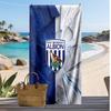 Toalla de Playa con Estampado de Fútbol del West Bromwich Albion, Toalla Grande Suave de Secado Rápido para Playa, Camping, Natación