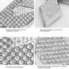HXA1  1PC 45/50mm Car Steering Wheel Emblem Crystal Diamond Sticker Mercedes Benz A B C E Class GLA CLA GLC GLK GLE Series Accessories