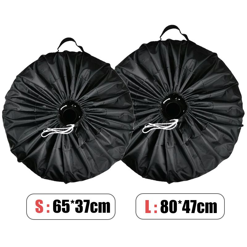 2 Sizes Universal 210D Oxford Cloth Car SUV Tire Cover Case Black  Spare Tire Wheel Bag Tyre Spare Storage Cover Tote