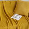 Hollow Grid Knit Blanket – Spring & Summer Wool Cover for Sofa, Office, or Bed.