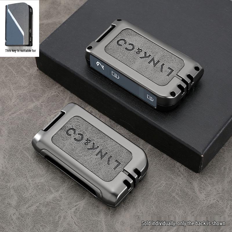 Lynk&Co 03 Key Case - 22 Model, Limited Edition, Special Shell, High-End Leather with Metal Buckle  