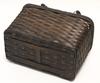 [Hasegawa] Bamboo Basket Bag for Yukata (Women's), Detachable Drawstring (Natural Color)