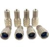 8 Pack Flow Through Tires Air Cap Double Seal Valve Stem Cap Inflate Tire Valve Caps for High Pressure Truck Car RV Bus Tires