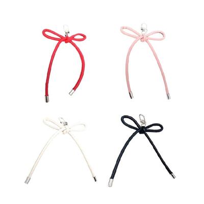 Portachiavi con fiocco alla moda, portachiavi in lega, ornamento per borsa, versatile accessorio per telefono, per varie occasioni.