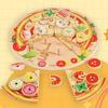Wooden Pretend Play Kitchen Set: Cutting Vegetables, Mushrooms, and Pizza for Kids