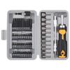 Chrome Vanadium 11-Piece Bit Kit Includes Slotted PH H T U Y C Bits Sockets 171mm Flexible Rod and Ratcheting Handle
