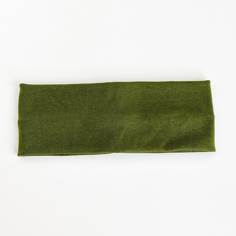 Solide gebreide sporthoofdband brede elastische yoga-haarbanden hardlopen fitness hoofddeksels vrouwen hoofdband haarband zweetband draad