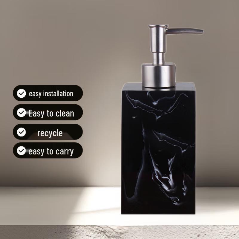 Hotel Style Imitation Marble Lotion/Soap Dispenser Bottle