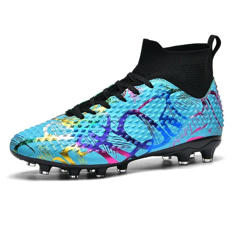 

Soccer Shoes Men Outdoor Grass Training Long Stud Professional Sports Shoes Men Breathable Lace-up Training Football Boots Men 35